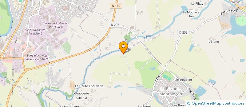 localisation de l'entreprise FRANVIR  LA BAZOGE MONTPINCON