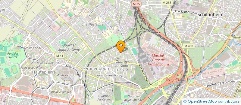 localisation de l'entreprise FRANZ-JOSEPH  STRASBOURG