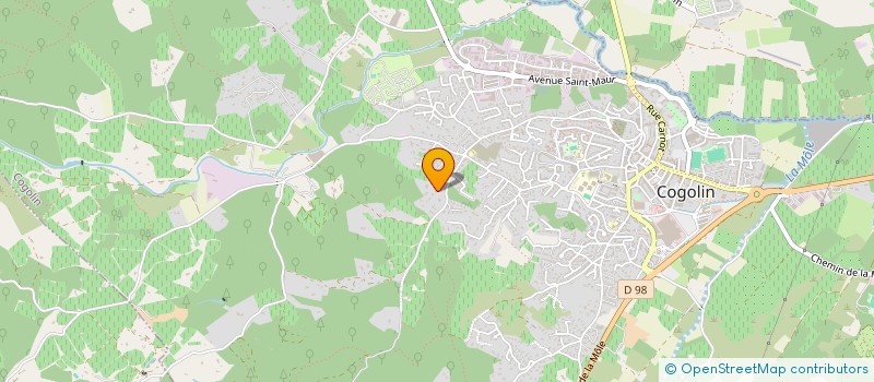 localisation de l'entreprise FRANZETTI ELECTRICITE à COGOLIN