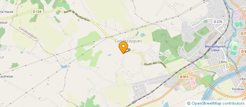 localisation de l'entreprise FRANZIN JUSTIN  CONDEZAYGUES