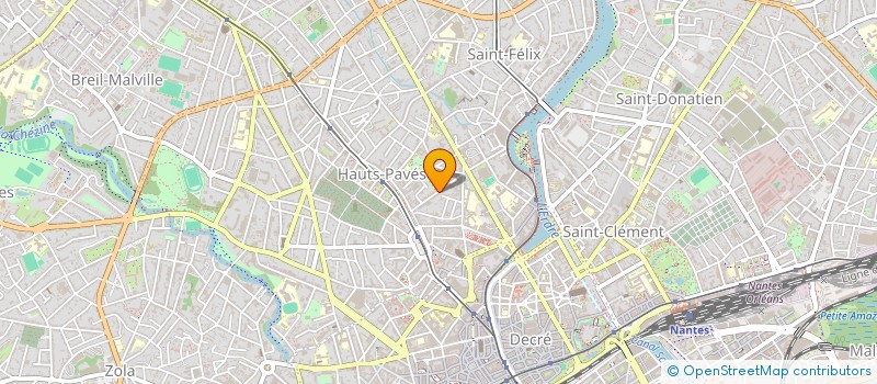 localisation de l'entreprise FRANZINI-LACOLLEY à NANTES