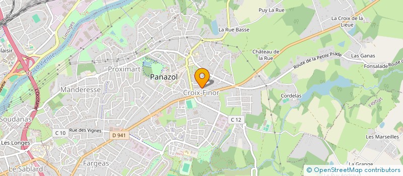 localisation de l'entreprise FRAP à PANAZOL