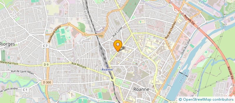localisation de l'entreprise FRAP'INFO (FOURNITURES RESEAUX ET APPLICATIONS PROFESSIONNELLES EN INFORMATIQUE) à ROANNE