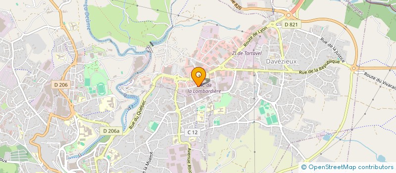 localisation de l'entreprise FRAPPA IMMOBILIER  DAVEZIEUX