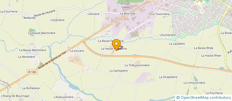 localisation de l'entreprise FRAPPIMMO à LES HERBIERS