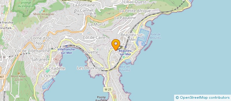 localisation de l'entreprise FRARO à BEAULIEU-SUR-MER