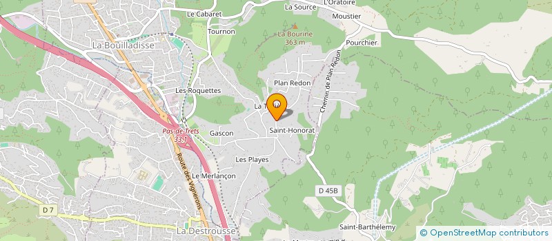 localisation de l'entreprise FRAS  LA BOUILLADISSE