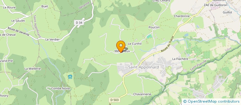 localisation de l'entreprise FRASAC  SAINT-APPOLINARD