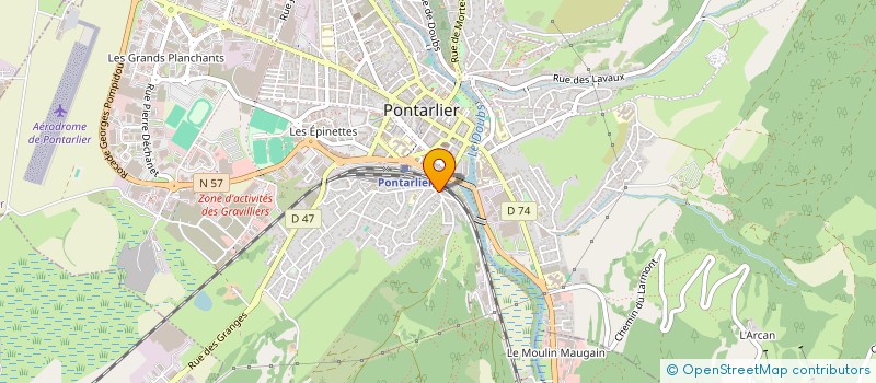 localisation de l'entreprise FRASC  PONTARLIER