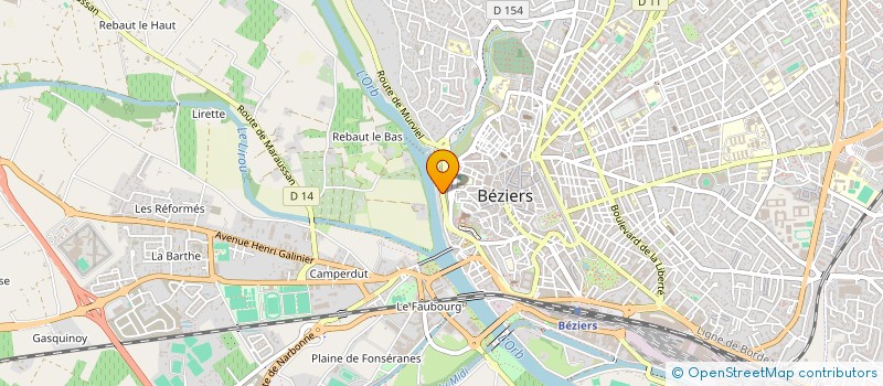 localisation de l'entreprise FRASCATI  BEZIERS