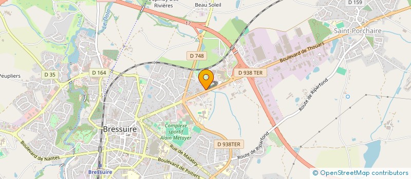 localisation de l'entreprise FRASEB  BRESSUIRE