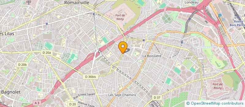 localisation de l'entreprise FRASERA  ROMAINVILLE