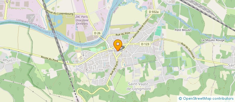 localisation de l'entreprise FRASIER CONSEILS  VERBERIE