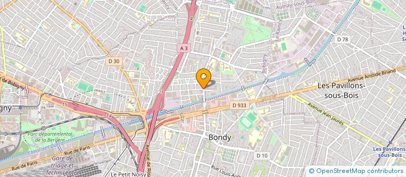 localisation de l'entreprise FRASONI  BONDY