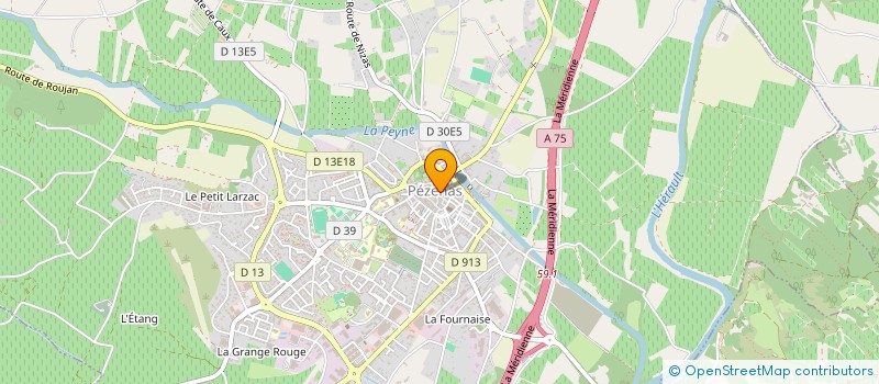 localisation de l'entreprise FRAST à PEZENAS