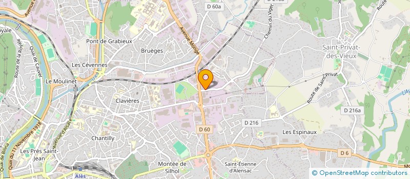 localisation de l'entreprise FRAT  ALES