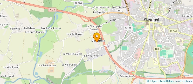 localisation de l'entreprise FRAT' & CO  PLOERMEL