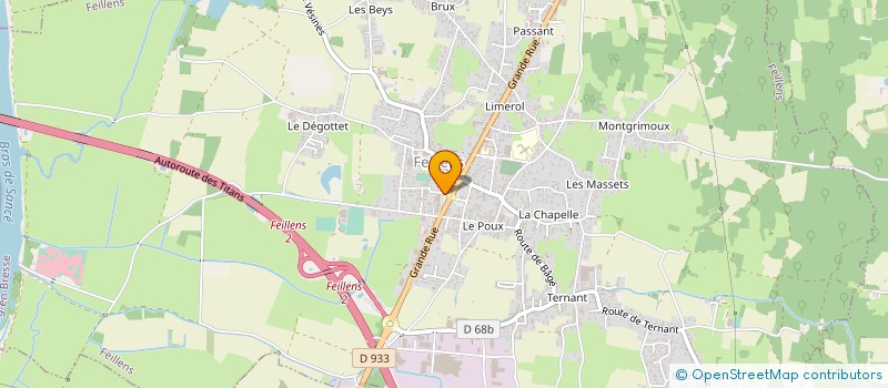 localisation de l'entreprise FRATE à FEILLENS