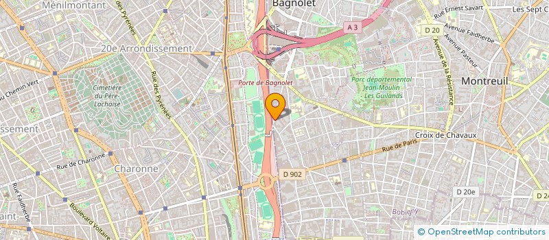 localisation de l'entreprise FRATE  BAGNOLET