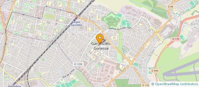 localisation de l'entreprise FRATEC à GARGES-LES-GONESSE