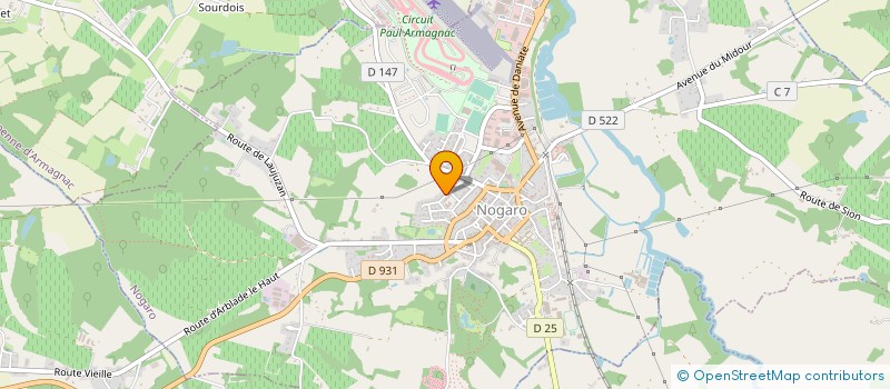 localisation de l'entreprise FRATEL  NOGARO