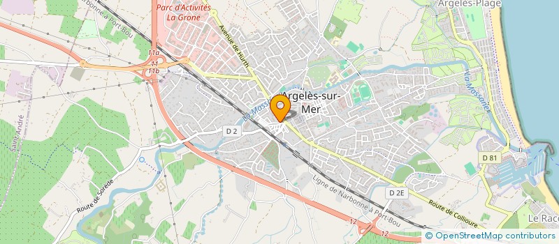 localisation de l'entreprise FRATELI à ARGELES-SUR-MER