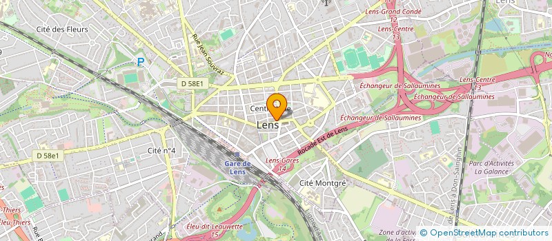 localisation de l'entreprise FRATELLA  LENS