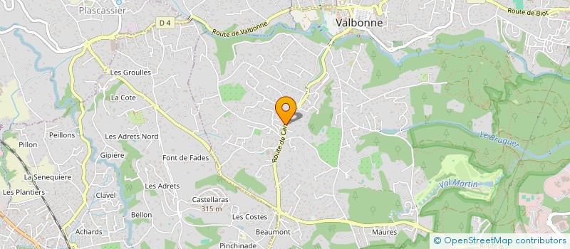 localisation de l'entreprise FRATELLI  VALBONNE