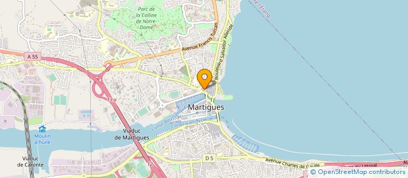 localisation de l'entreprise FRATELLINA COIFFURE à MARTIGUES