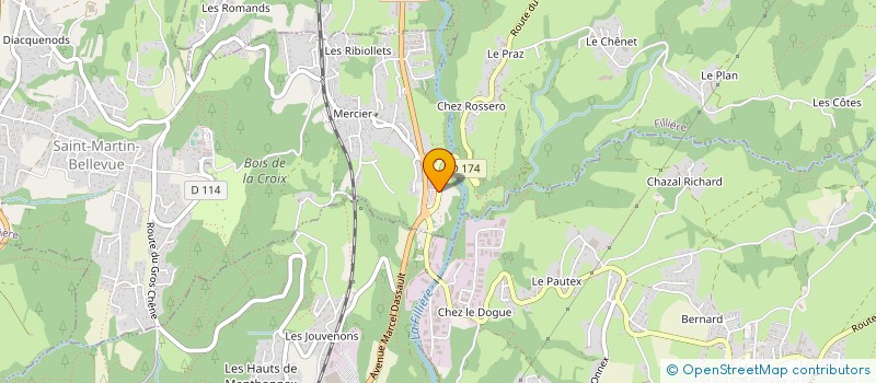 localisation de l'entreprise FRATELLINI JV  FILLIERE