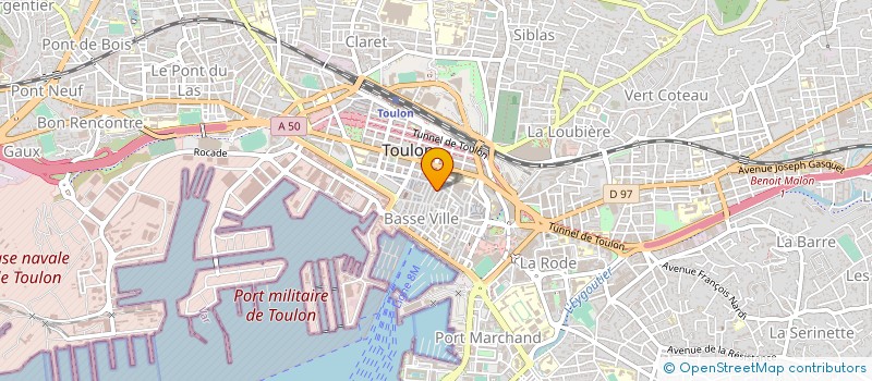 localisation de l'entreprise FRATELLO à TOULON