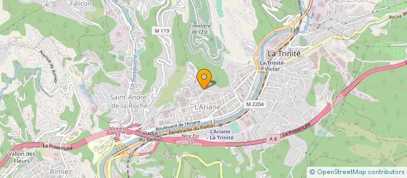 localisation de l'entreprise FRATELLO à NICE
