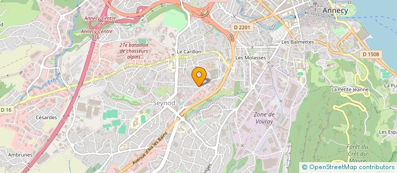 localisation de l'entreprise FRATELLO à ANNECY