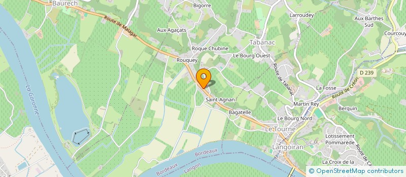 localisation de l'entreprise FRATELLO CAFE  TABANAC