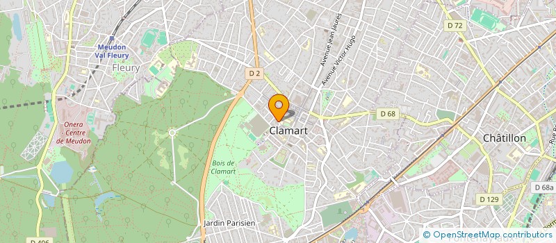 localisation de l'entreprise FRATER à CLAMART