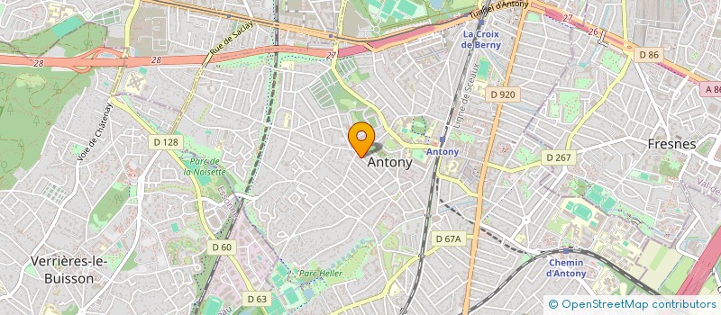 localisation de l'entreprise FRATERCULA 1 à ANTONY