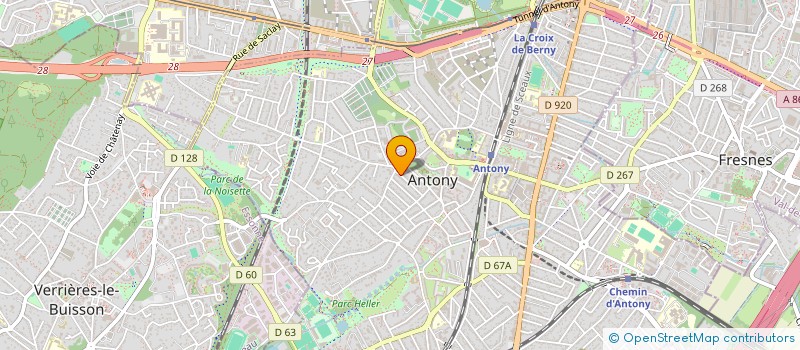localisation de l'entreprise FRATERCULA 2 à ANTONY