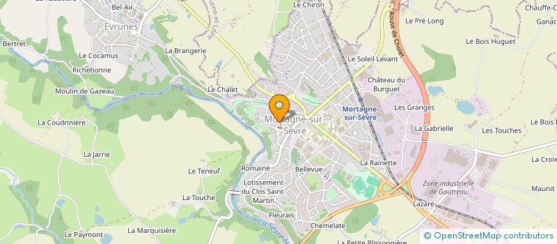 localisation de l'entreprise FRATERNELLE BASKET  MORTAGNE-SUR-SEVRE