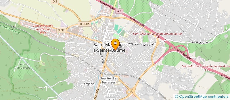localisation de l'entreprise FRATERNELLE CLUB RETRAITES GPE CASINO à SAINT-MAXIMIN-LA-SAINTE-BAUME