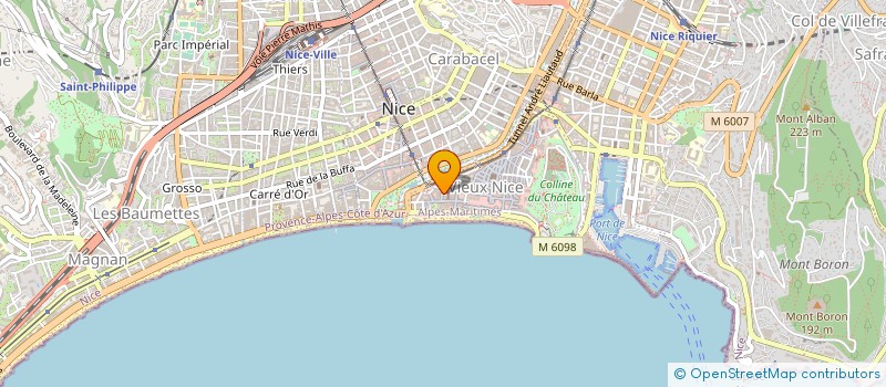 localisation de l'entreprise FRATERNELLE CUISINIERS & PATISSIERS NICE à NICE