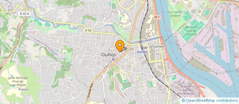 localisation de l'entreprise FRATERNELLE D'OULLINS à OULLINS-PIERRE-BENITE