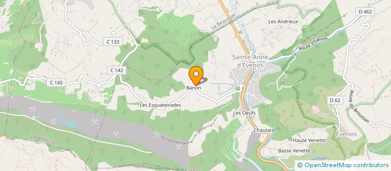 localisation de l'entreprise FRATERNELLE PROVENCALE DE LA CHASSE  EVENOS