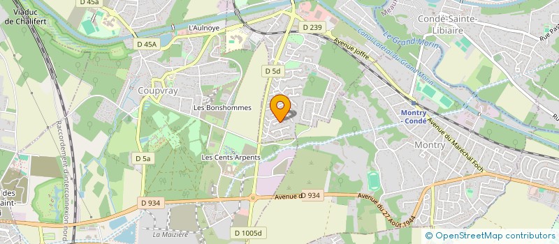 localisation de l'entreprise FRATERNELLE SPORTIVE D ESBLY à ESBLY
