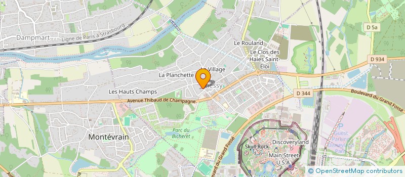 localisation de l'entreprise FRATERNELLE SPORTIVE VAL D'EUROPE ESBLY COUPVRAY VOLLEY-BALL  COUPVRAY