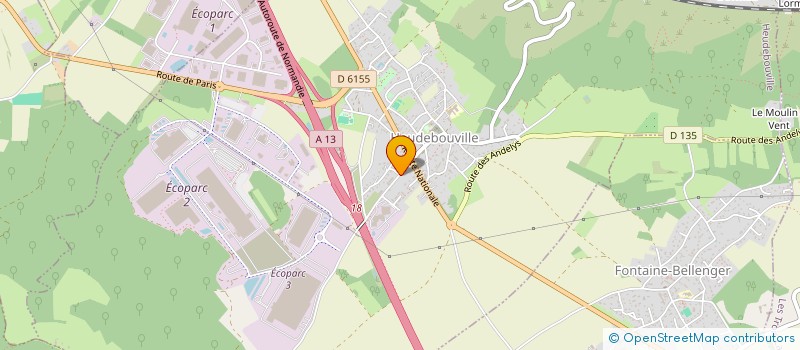 localisation de l'entreprise FRATERNIS  HEUDEBOUVILLE