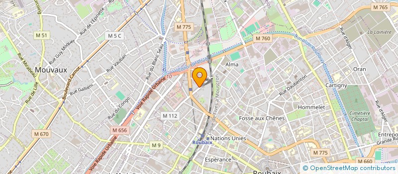 localisation de l'entreprise FRATERNITE  ROUBAIX