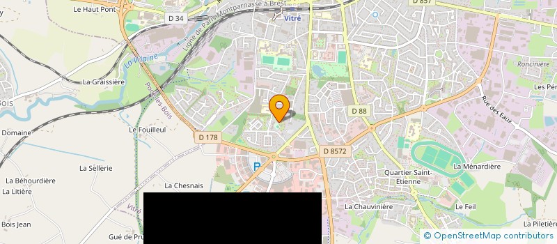 localisation de l'entreprise FRATERNITE  VITRE