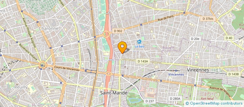 localisation de l'entreprise FRATERNITE BAS MONTREUIL (FBM) à MONTREUIL