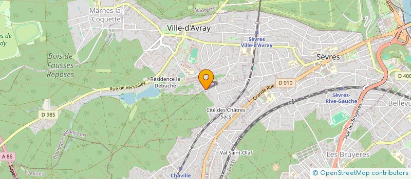 localisation de l'entreprise FRATERNITE BLANCHE UNIVERS IMM à SEVRES