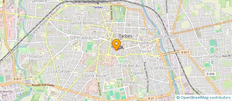 localisation de l'entreprise FRATERNITE CHRETIENNE à TARBES
